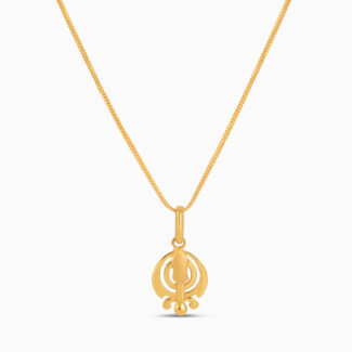 Khanda Divine Strength Pendant in 22ct Gold