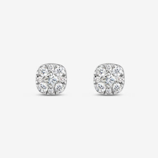 Celeste 18ct Gold Diamond Cluster Studs