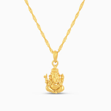 Siddhi Vinayak Gold Pendant – 22ct Gold