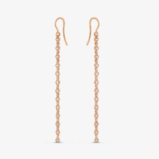 Single Line Synthetic Polki Earrings Single Line Synthetic Polki Earrings