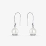 Platinum Akoya Pearl Drop Earrings