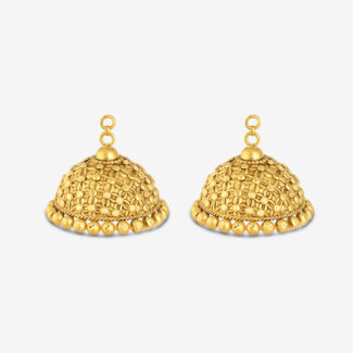 Armari 22ct Gold Jhumkha Droppers – Dome Design