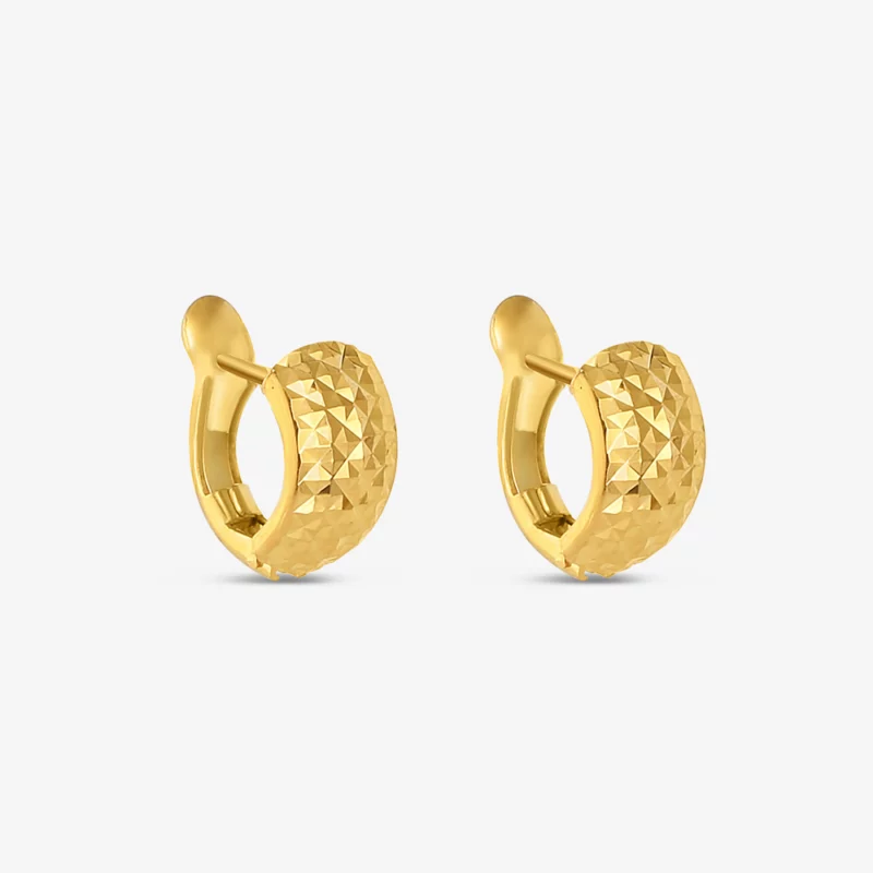 Gold Textured Hoop Earrings Gold Textured Hoop Earrings
