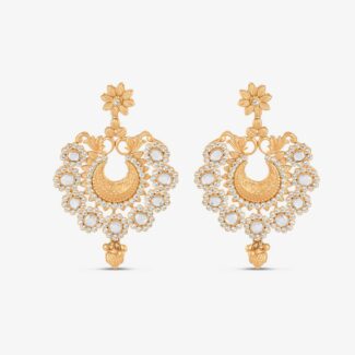 Floral Radiance CZ Drop Earrings