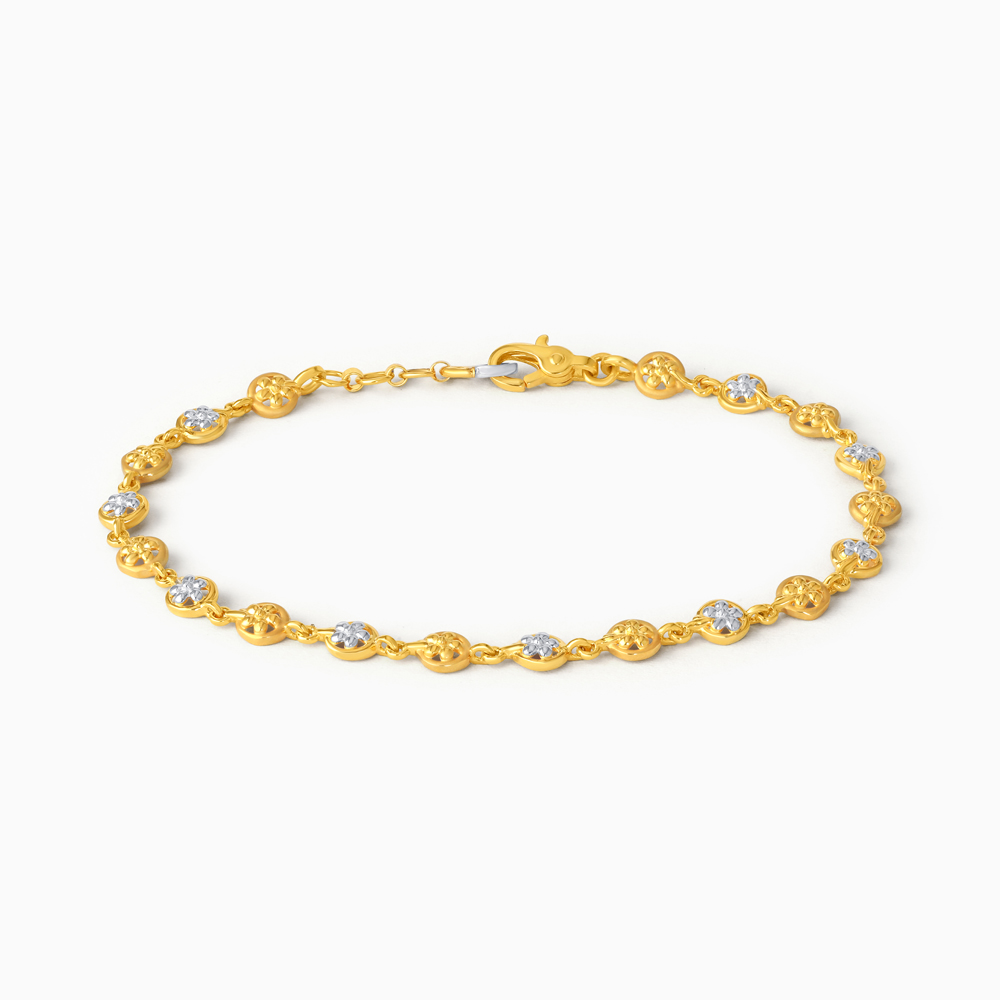 Çift Tonlu Altın Bileklik Çift Tonlu Altın Bileklik