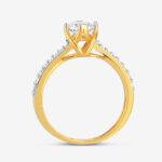 خاتم سوليتير من الذهب عيار 22 قيراط مع زركونيا مكعب خاتم سوليتير من الذهب عيار 22 قيراط مع زركونيا مكعب