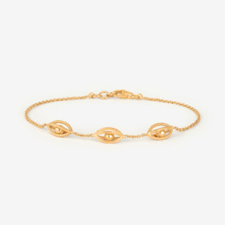 Elchi Traya – 22ct Gold Three Motif Bracelet