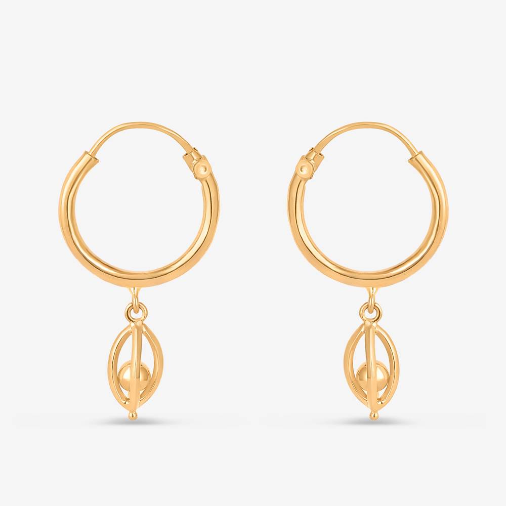 Elchi Orbit - 22 Ayar Gündoğumu Altın Damla Halka Küpe Elchi Orbit - 22 Ayar Gündoğumu Altın Damla Halka Küpe