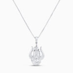 Trinetra Shiva Platinum Pendant