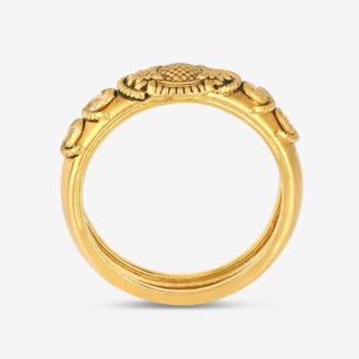 22ct Gold Armari Motif Ring | Size K