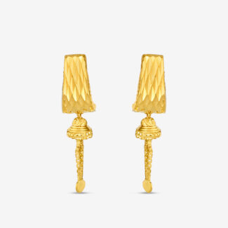22ct Textured Gold Studs with Gungroo Drops 22ct Textured Gold Studs with Gungroo Drops