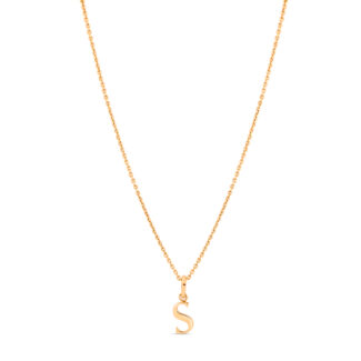 Sunrise Gold 'S' Monogram Pendant Sunrise Gold 'S' Monogram Pendant