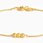 22ct Gold Texturierte Perlenkette Armband 22ct Gold Texturierte Perlenkette Armband