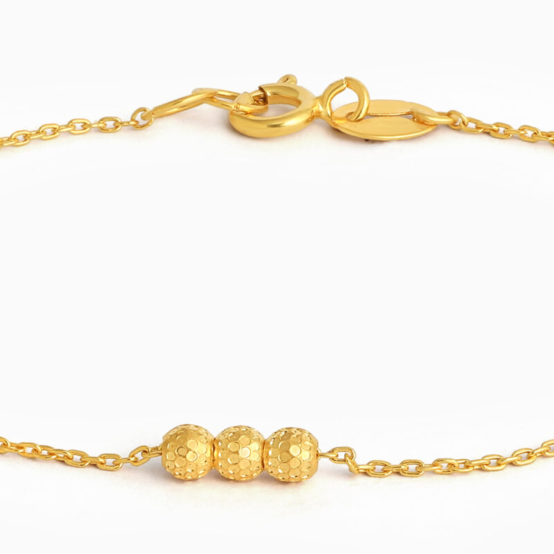 22ct Gold Texturierte Perlenkette Armband 22ct Gold Texturierte Perlenkette Armband