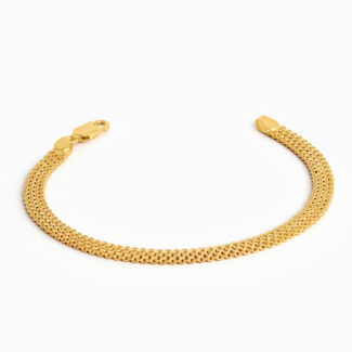 22ct Gold Flat Weave Bracelet for Women 22ct Gold Flat Weave Bracelet for Women