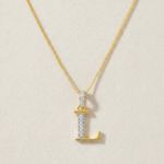 قلادة L ذهبية عيار 22 قيراط من الذهب قلادة L ذهبية عيار 22 قيراط من الذهب