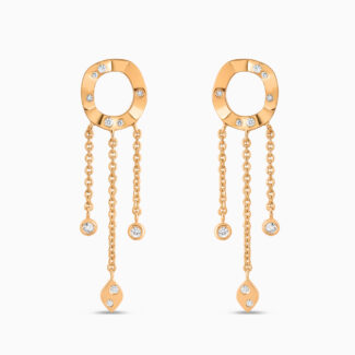 Rainfall Lilypad Earrings