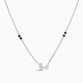 18K White Gold Diamond Mangalsutra 18K White Gold Diamond Mangalsutra