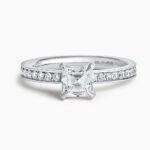 Platin Celeste Pırlanta Nişan Yüzüğü Platin Celeste Pırlanta Nişan Yüzüğü