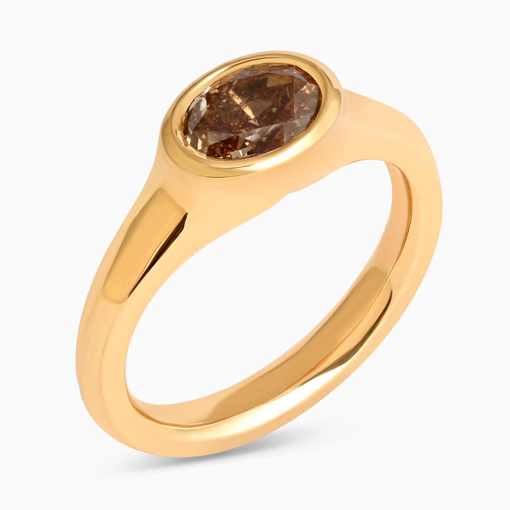 22 Ayar Sunrise Altın Oval Fantezi Pırlanta Yüzük 22 Ayar Sunrise Altın Oval Fantezi Pırlanta Yüzük