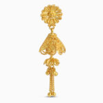 أقراط جومكا على شكل قبة زهرية | مجموعة جالي الذهبية عيار 22 قيراط أقراط جومكا على شكل قبة زهرية | مجموعة جالي الذهبية عيار 22 قيراط