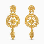 Telkari Damla Küpe 22 Ayar Altın Telkari Damla Küpe 22 Ayar Altın