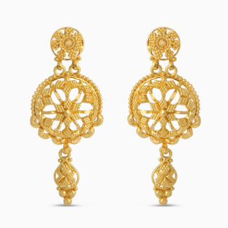 Filigree Drop Earrings in 22ct Gold Filigree Drop Earrings in 22ct Gold