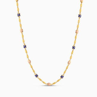 Traditional 22ct Meenakari Gold Mala Traditional 22ct Meenakari Gold Mala