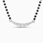 18 Ayar Beyaz Altın Pırlanta Mangalsutra - Rodyum Kaplama 18 Ayar Beyaz Altın Pırlanta Mangalsutra - Rodyum Kaplama