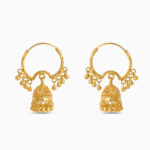 Jhumka Damlalı 22 Ayar Altın Bali Küpe Jhumka Damlalı 22 Ayar Altın Bali Küpe