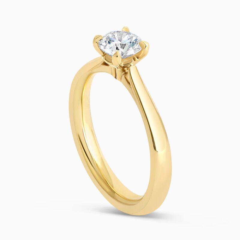 Lotus Tomurcuğu Nişan Yüzüğü 0,58ct Lotus Tomurcuğu Nişan Yüzüğü 0,58ct