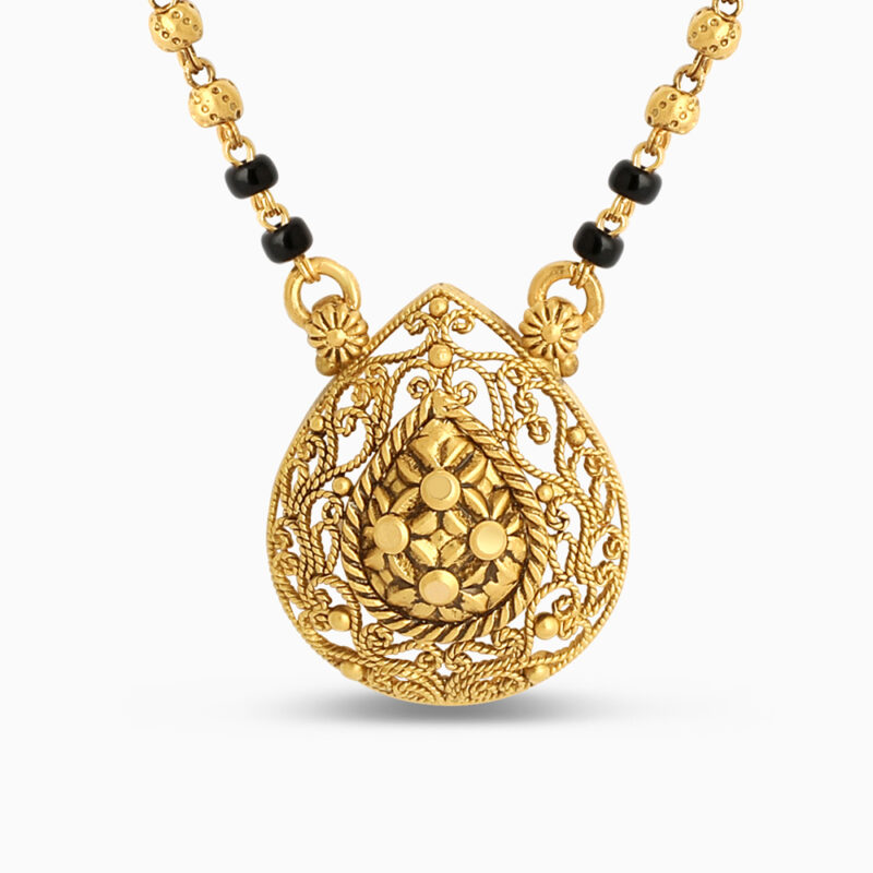 22ct Gold Armari Floral Design Mangalsutra | 18 Zentimeter