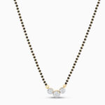 18ct Gold Dreifach-Diamant-Motiv Mangalsutra | 18 Zentimeter 18ct Gold Dreifach-Diamant-Motiv Mangalsutra | 18 Zentimeter