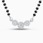 مانغالسوترا ألماس من الذهب الأبيض عيار 18 قيراط | 18 بوصة مانغالسوترا ألماس من الذهب الأبيض عيار 18 قيراط | 18 بوصة