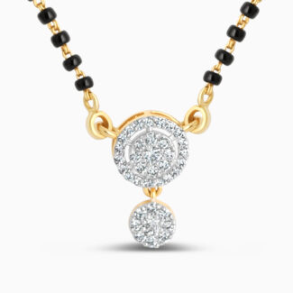 Diamond 18ct Yellow Gold Mangalsutra | 18 Inches Diamond 18ct Yellow Gold Mangalsutra | 18 Inches