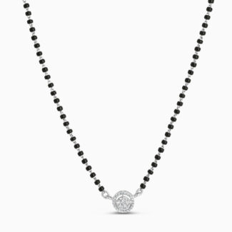 Diamond Mangalsutra 18ct White Gold | 18 Inches Diamond Mangalsutra 18ct White Gold | 18 Inches