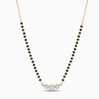 18ct Gold Mangalsutra with Diamonds | 16 Inches 18ct Gold Mangalsutra with Diamonds | 16 Inches