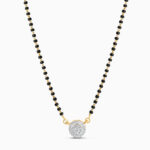 مانغالسوترا ألماس دائرية من الذهب عيار 18 قيراط مانغالسوترا ألماس دائرية من الذهب عيار 18 قيراط