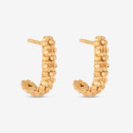 Sunrise Rosette Petite Hoops