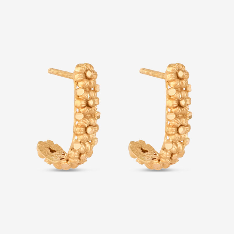 Sunrise Rosette Petite Hoops