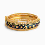 كادا مينا أزرق ذهبي عيار 22 قيراط أزرق مينا أزرق مع برغي كادا مينا أزرق ذهبي عيار 22 قيراط أزرق مينا أزرق مع برغي