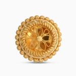 22ct Gold Round Stud Earrings