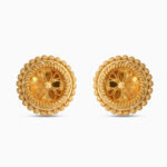 22ct Gold Round Stud Earrings