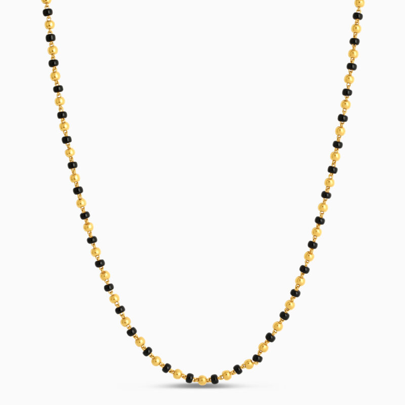 222 Ayar Altın Boncuklu Mangalsutra | 20 İnç 222 Ayar Altın Boncuklu Mangalsutra | 20 İnç