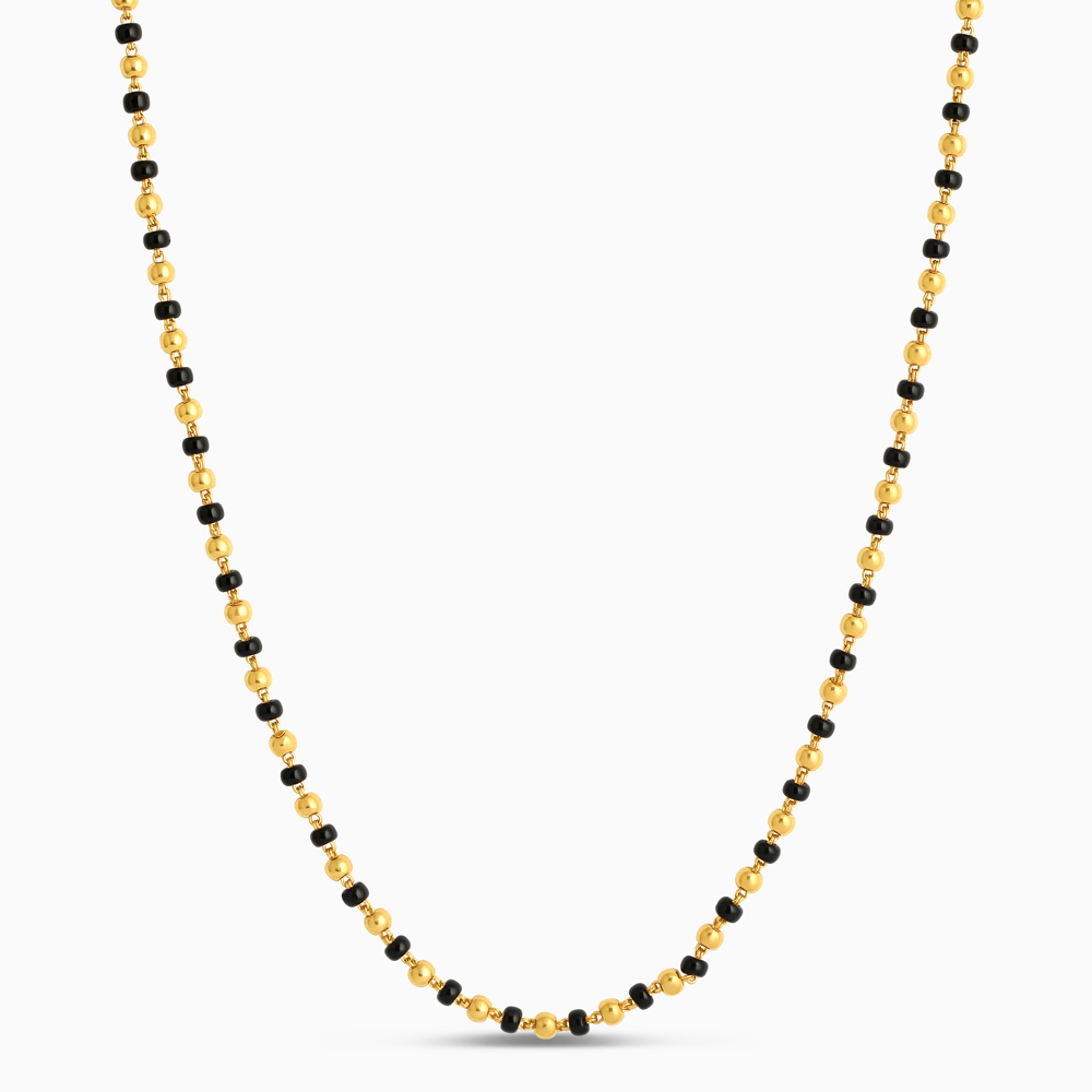 222 Ayar Altın Boncuklu Mangalsutra | 20 İnç 222 Ayar Altın Boncuklu Mangalsutra | 20 İnç