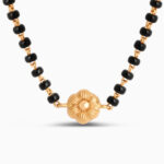 22ct Sunrise Gold Rosette Mangalsutra | 18 Inches
