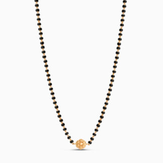 22ct Sunrise Gold Rosette Mangalsutra | 18 Inches