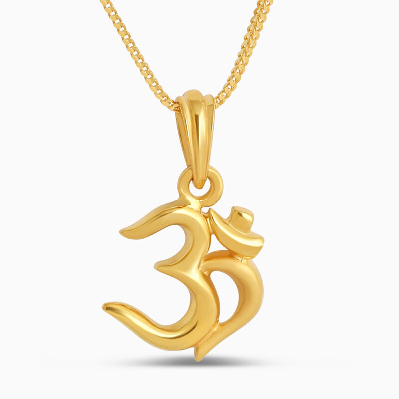 قلادة أوم من الذهب عيار 22 قيراط قلادة أوم من الذهب عيار 22 قيراط