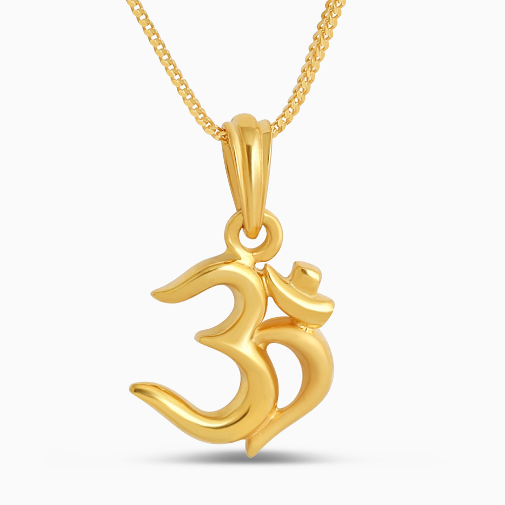 قلادة أوم من الذهب عيار 22 قيراط قلادة أوم من الذهب عيار 22 قيراط