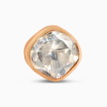 قرط من الذهب الوردي عيار 22 قيراط مع بولكي صناعي قرط من الذهب الوردي عيار 22 قيراط مع بولكي صناعي